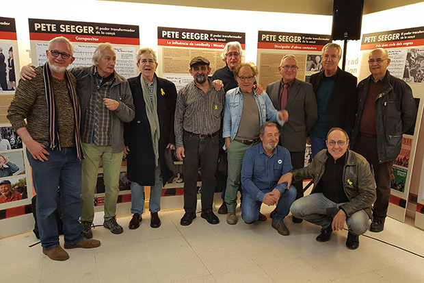 Presentación de la exposición «Pete Seeger: el poder transformador de la cançó». © Xavier Pintanel