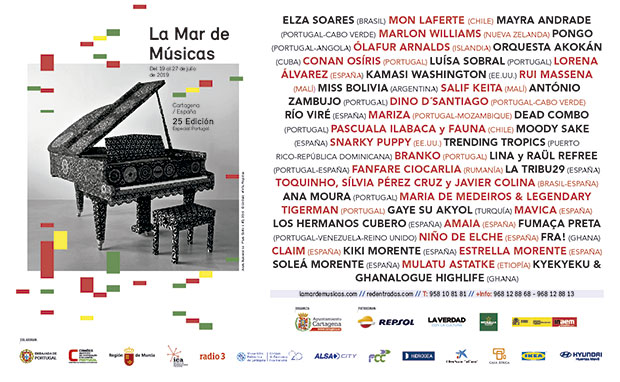 XXV festival La Mar de Músicas de Cartagena 2019.