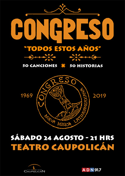 Congreso celebrará sus 50 años con masivo concierto en Santiago.