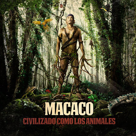 Portada del disco «Civilizado como los animales» de Macaco.