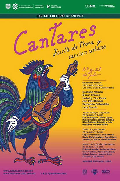 I Festival Cantares, Fiesta de Trova y Canción Urbana en la Ciudad de México