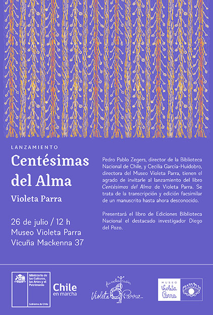 Se publica «Centésimas del Alma» con manuscritos inéditos de Violeta Parra.