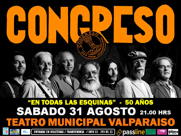 Congreso celebra sus 50 años en el Teatro Municipal de Valparaíso.