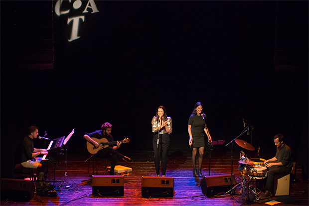 De izquierda a derecha: Ángel Pérez Cantero, Jesús Guerrero, Alba Carmona, Karen Brewer y Juan Rodríguez Berbín. © Xavier Pintanel