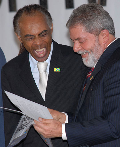 Gilberto Gil con Luiz Inácio Lula da Silva. © Agência Brasil