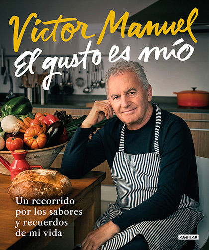 Portada del libro «El gusto es mío» de Víctor Manuel.