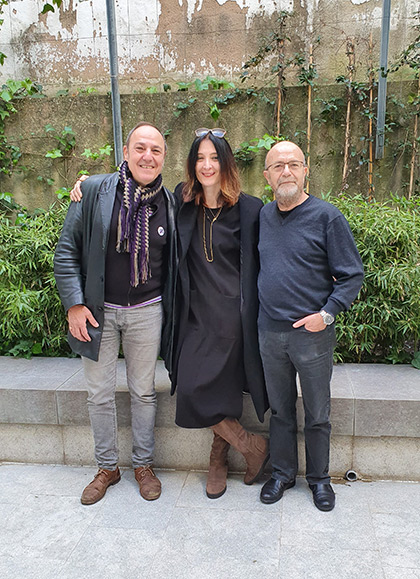 De izquierda a derecha: Pere Camps, Giulia Valle y Lluís Cabrera. © Xavier Pintanel