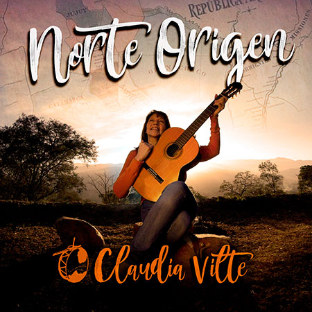 Portada del disco «Norte Origen» de Claudia Vilte.