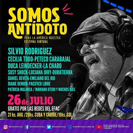 Somos antídoto, voces latinoamericanas unidas en un concierto virtual.