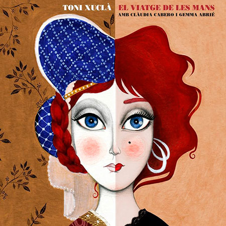 Portada del disco «El viatge de les mans», de Toni Xuclà con Clàudia Cabero y Gemma Abrié.