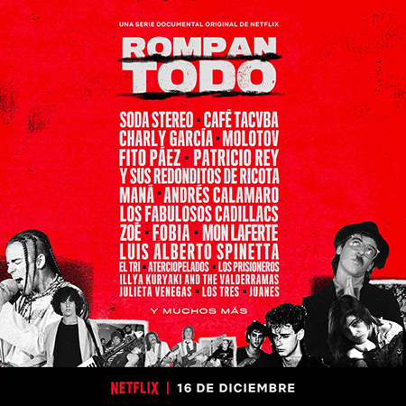 Estrenan «Rompan todo», la historia del rock en Latinoamérica.