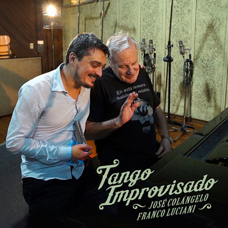 Portada del disco «Tango improvisado» de José Colángelo y Franco Luciani.