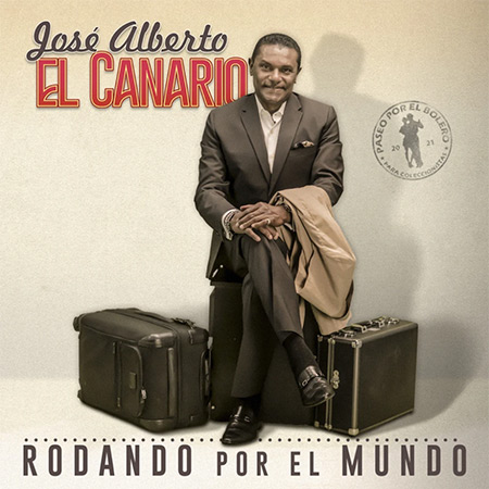 Portada del disco «Rodando por el mundo» de José Alberto «El Canario».
