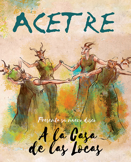 Portada del disco «A la casa de las locas» de Acetre.