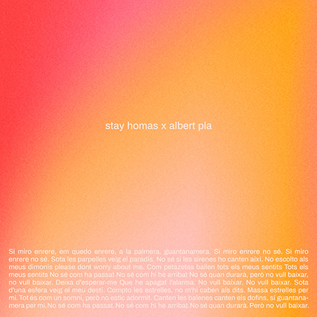 Portada del single «No vull baixar» de Stay Homas.