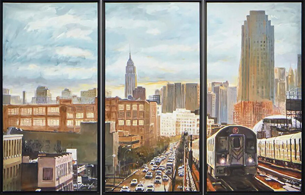 Elevated Train. © Bob Dylan