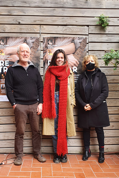 De izquierda a derecha: Eric Fraj, Anna Ferrer y Marina Rossell. © Xavier Pintanel