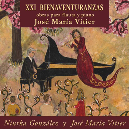 Portada del disco «XXI Bienaventuranzas» de José María Vitier y Niurka González.
