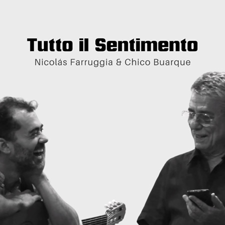 Portada del single «Tutto il sentimento» de Nicolás Farruggia y Chico Buarque.