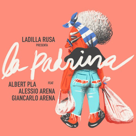 Portada del single «La Padrina» de Ladilla Rusa con Albert Pla, Alessio Arena y Giancarlo Arena.