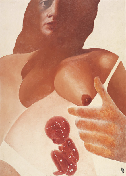 Premonición intrauterina. © Herederos de Luis Eduardo Aute