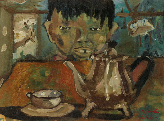 Tetera y niño (1951). © Herederos de Luis Eduardo Aute