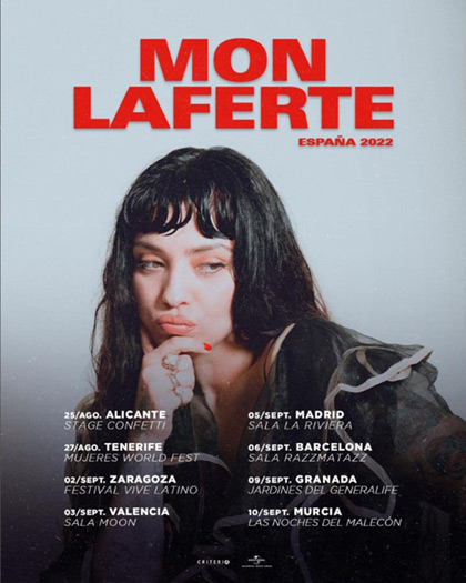 Gira española de Mon Laferte.