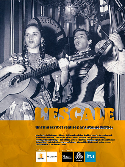 Cartel del documental «LEscale» de Antoine Sextier.