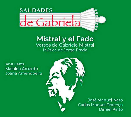 Portada del disco «Saudades de Gabriela: Mistral y el fado» de Jorge Prado.