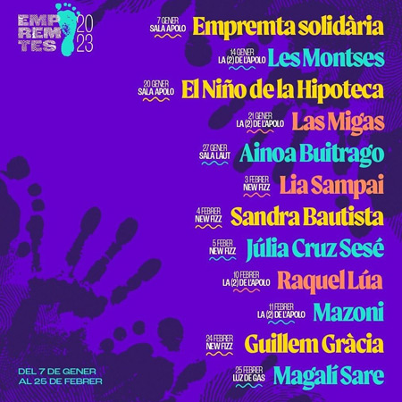 II ciclo de música de autor Empremtes de Barcelona 2023