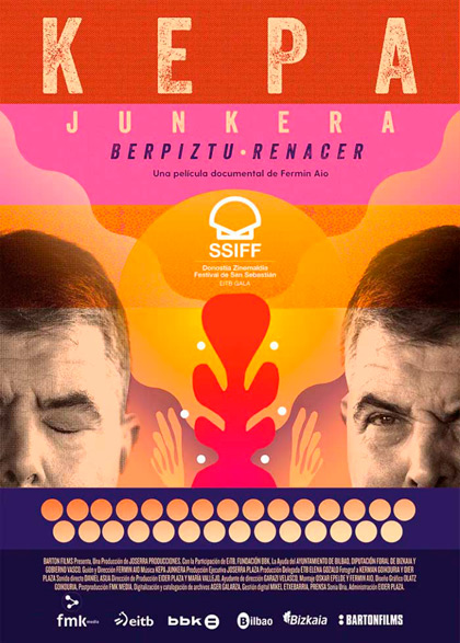 Cartel de la película «Berpiztu - Renacer» de Fermín Aio que recupera la memoria de Kepa Junkera.