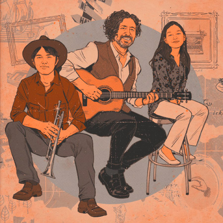 Portada del single «Volver a los Diecisiete» de Isaac et Nora con Manuel García.