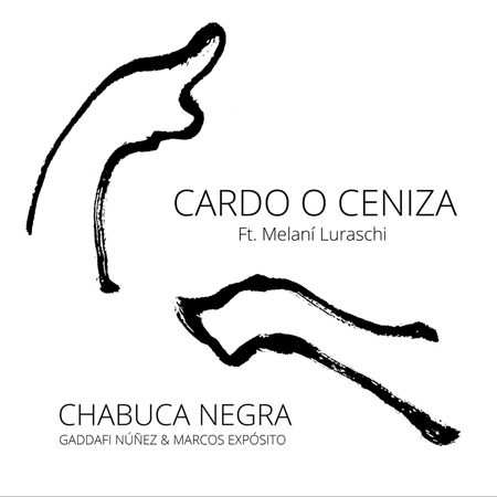 Portada del single «Cardo y ceniza» de Gaddafi Núñez y Marcos Expósito.