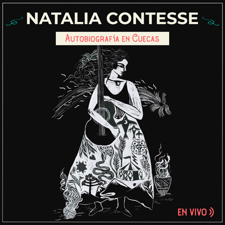 Portada del disco «Autobiografía en Cuecas» de Natalia Contesse.