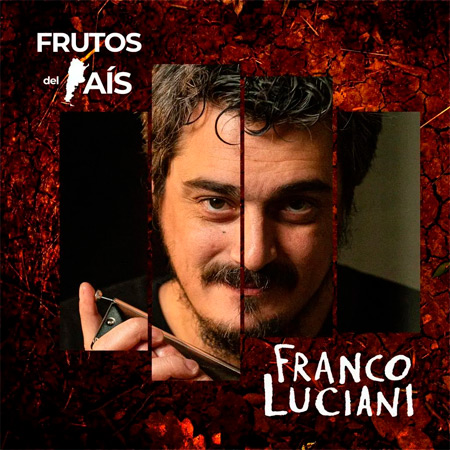 Portada del disco «Frutos del país» de Franco Luciani.