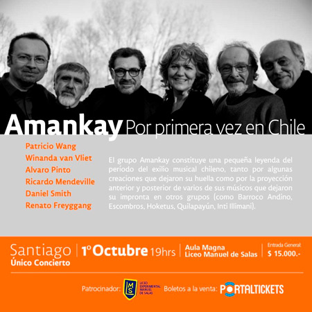 Amankay visita Chile por primera vez.