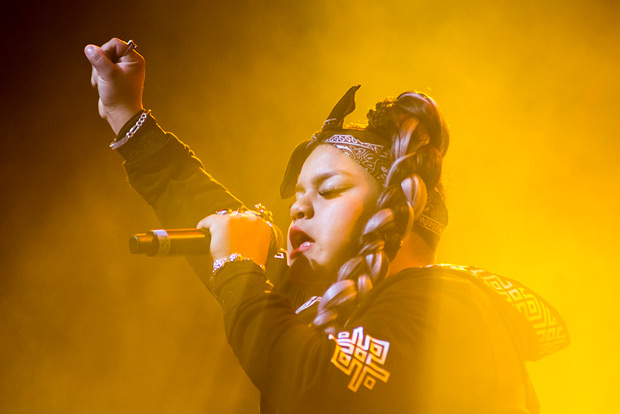 La joven rapera mapuche MC Millaray. © Xavier Pintanel