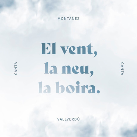 Portada del disco «El vent, la neu, la boira» de Montañez.