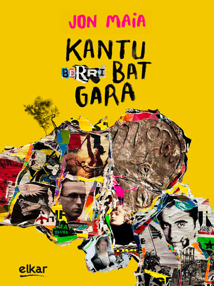 Portada del disco-libro «Kantu berri bat gara» de Jon Maia.