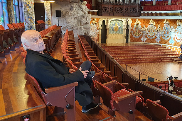 Joan Isaac en el Palau de la Música de Barcelona. © Xavier Pintanel