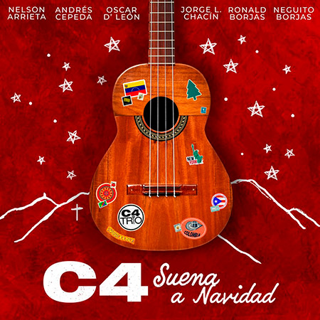 Portada del disco «C4 suena a Navidad» de C4 Trío.