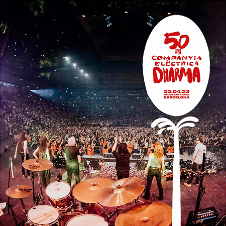 Portada del disco «50 Anys» de La Companyia Elèctrica Dharma.