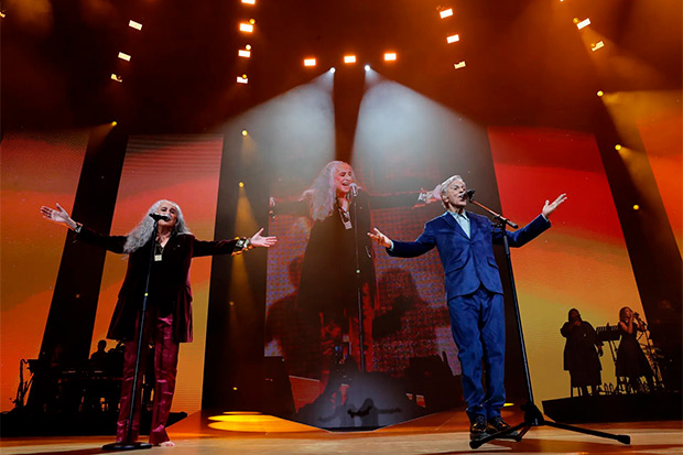 Caetano Veloso y Maria Bethânia participan en el show debut de la gira «Caetano e Bethânia» en Río de Janeiro (Brasil). © EFE|André Coelho