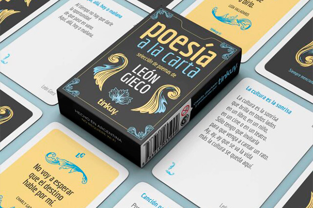 «Poesía a la carta», poemas de León Gieco convertidas en un juego de mesa literario.