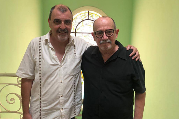 Eduardo Ferraudi y Silvio Rodríguez.