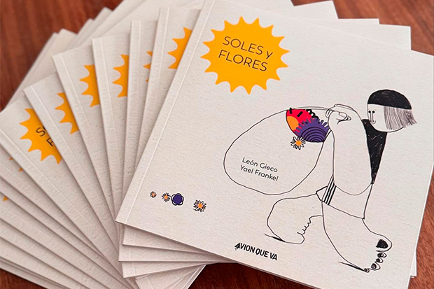 Portada del libro álbum «Soles y flores» de León Gieco.
