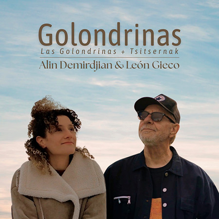 Portada del single «Golondrinas» de León Gieco y Alin Demirdjian.