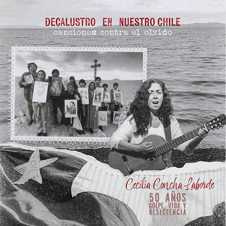 Portada del disco «Decalustro en nuestro Chile» de Cecilia Concha Laborde.