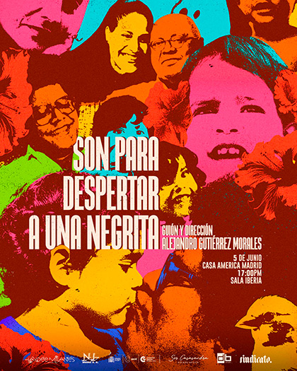 Afiche de la miniserie «Son para despertar a una negrita» de Alejandro Gutiérrez Morales.
