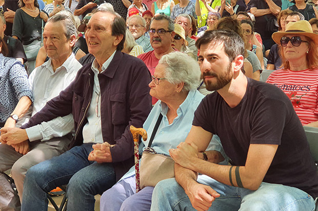 José Ramón Aute, Lluïsa Gozalbo Aute y Miki Aute. © Xavier Pintanel